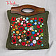 Order Knitted bag 'Poppy field' based on Claude Monet. asmik (asmik). Livemaster. . Classic Bag Фото №3