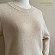 Джемпер "Овсяное молоко классика" с кашемиром. Джемперы. FAVORITE KNITWEAR (Наталья). Ярмарка Мастеров.  Фото №8