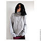 Gray MOOD knitted sweater made of Italian Merino wool, Sweaters, Ulan-Ude,  Фото №1