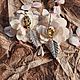 Заказать Серьги с цитрином "Листочек". Vadjra-jewelry. Ярмарка Мастеров. . Серьги классические Фото №3