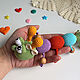 Caterpillar-rattle. Teethers and rattles. Katerina.toy.. Online shopping on My Livemaster.  Фото №2