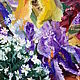 Oil painting Irises and yaskolka. Decorated. Pictures. Paint with Love (lotmarket). Online shopping on My Livemaster.  Фото №2