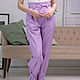 Order Banana trousers with a high waist, summer trousers in 13 colors. Lara (EnigmaStyle). Livemaster. . Pants Фото №3