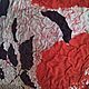 Заказать Валяная двусторонняя косынка- бактус'"Red". Вера (VeraShedrina). Ярмарка Мастеров. . Палантины Фото №3