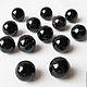 Black agate 10 mm, 28951056 beads ball smooth, natural stone, Beads1, Ekaterinburg,  Фото №1