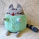 Кот Пушин (Pusheen) в свитере или кофточке. Амигуруми куклы и игрушки. Elena-igrush. Ярмарка Мастеров.  Фото №4