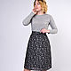 Gray skirt of fine wool, Skirts, Novosibirsk,  Фото №1