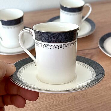 Винтаж ручной работы. Ярмарка Мастеров - ручная работа Винтаж: Royal Doulton чайно-кофейная пара "Sherbrooke”. Handmade.