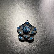 Czech glass bead art.8-25, color - matte light blue
