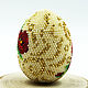 Easter egg from beads 'Poppies in lace'. Eggs. KOTiYA. My Livemaster. Фото №6
