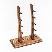 Сувениры и подарки handmade. Livemaster - original item Stand for 5 folding knives from solid oak. Handmade.