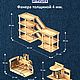 Парковка для машинок 5 уровней + автосервис, 21*82*44 см. Игровые наборы. Masterskaya-kubigrad. Интернет-магазин Ярмарка Мастеров.  Фото №2