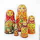 Nesting dolls Matryoshka Khokhloma style, traditional Russian style. Dolls1. DonArtStudio. Online shopping on My Livemaster.  Фото №2