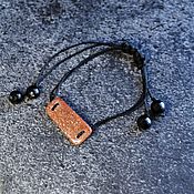 Украшения handmade. Livemaster - original item Bracelet made of natural aventurine and obsidian 