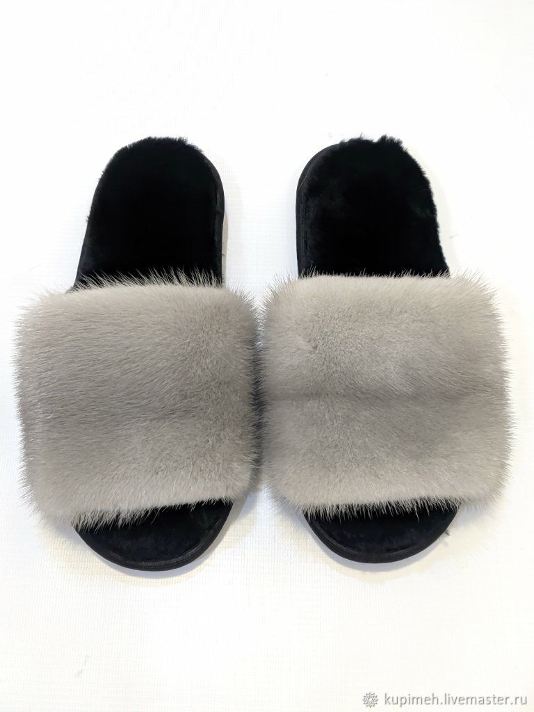 Slippers made of natural fur Mink and Sheepskin, Slippers, Nalchik,  Фото №1