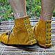 Мокасины из замши горчица. Мокасины. Каторина Рукодельница HandMadeButik. Ярмарка Мастеров.  Фото №5