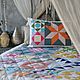 Лоскутное одеяло "Modern quilt". Одеяла. TreeCo - мастерская лоскутных одеял (Анастасия). Интернет-магазин Ярмарка Мастеров.  Фото №2