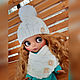 Вязаный комплект одежды для куклы Блайз (Blythe). Одежда для кукол. Игрушки от Танюшки.. Ярмарка Мастеров.  Фото №5