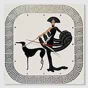 Decorative wall plate interior with a girl Penelope