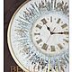 Настенные часы с зеркальными лучами и натуральными камнями. Часы классические. BELLEARTI.Decor. Ярмарка Мастеров.  Фото №4