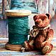 Little Teddy Bear Artist Toy with Scarf Mr.Shorty. Teddy Bears. Tatyana Kosova (tatyanakosova). Online shopping on My Livemaster.  Фото №2