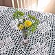 Tablecloth knitted Lyuba  tablecloth rectangular  buy tablecloth  hemstitched table cloth