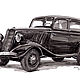 Drawing of the GAZ M-1 car, Pictures, Moscow,  Фото №1