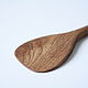 Oak spatula, small. Handmade. Color 'walnut', Spoons, Moscow,  Фото №1