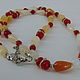 Beads of jade, agate and carnelian 'Riddle'. Necklace. Magic box. My Livemaster. Фото №6