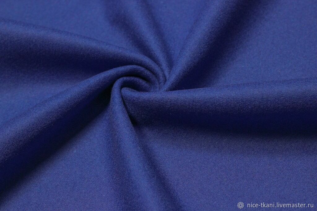 281901 пальтовая ткань синяя шерсть кашемир купить ткани на пальто ...
