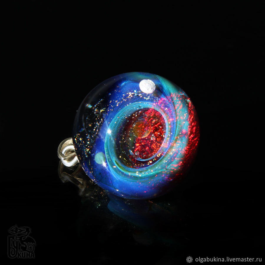 Pendant ball Astral flow. Cosmos Galaxy Planet Space, Pendant, Moscow,  Фото №1