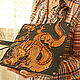 Leather clutch 'with a Japanese dragon'. Clutches. schwanzchen. My Livemaster. Фото №5