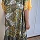 Order Elegant summer dress made of viscose and lace ' Jaune olive'. Charmante Tutenafelt (crealanafr). Livemaster. . Dresses Фото №3