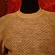 100% linen Men's cardigan'Shells'. Mens jumpers. Exclusive linen jersey from Elena. My Livemaster. Фото №4