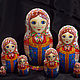 Matryoshka in the bright shawl (7 seats). Dolls1. Lidiamama. Online shopping on My Livemaster.  Фото №2