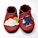 Helicopter Baby Shoes, Red Baby Shoes, Transport Baby Slippers, Footwear for childrens, Kharkiv,  Фото №1