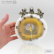 Для дома и интерьера handmade. Livemaster - original item mantel clock: Valentine`s Watch with Cupids. Handmade.