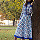 'Katrin' Russian-style MIDI shirt dress. Dresses. Studio CAXAP by Tatyana Bykonya. Online shopping on My Livemaster.  Фото №2