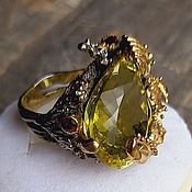 Украшения handmade. Livemaster - original item Gold Coast ring with citrine. Handmade.