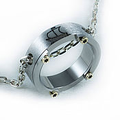 Украшения handmade. Livemaster - original item Titanium Suspension Ring. Handmade.