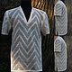 Order Jersey de lino para hombre 'Verano'.Cuello redondo 2800 rublos. Exclusive linen jersey from Elena. Livemaster. . Mens jumpers Фото №3