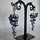 Заказать Серьги-грозди цветочные с жемчугом. Melihova_jewelry Украшения HANDMADE. Ярмарка Мастеров. . Серьги классические Фото №3