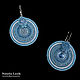 Order Soutache earrings round disc blue. Natalia Luzik Jewelry&Accessories (nataluzik). Livemaster. . Earrings Фото №3