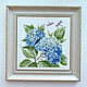 Tiles and tiles: Hummingbirds and hydrangeas, set of 4 pcs. Tile. Flera Daminova Rospis farfora. (artflera). My Livemaster. Фото №5