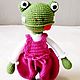 A frog in a jumpsuit. Stuffed Toys. ToysAndToys. Online shopping on My Livemaster.  Фото №2