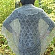 Order 43 drape down grey, accessories, shawl,shawl. Nadegda , pukhovyy platok. Livemaster. . Capes Фото №3