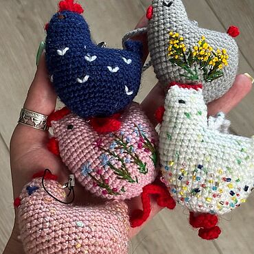 Сумки ручной работы. Ярмарка Мастеров - ручная работа Брелок курочка. Handmade.