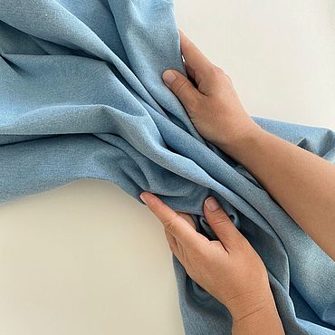 Материалы для творчества ручной работы. Ярмарка Мастеров - ручная работа Джинса в Голубом цвете. Handmade.