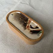Подарки к праздникам handmade. Livemaster - original item Oval music box with a photo. Handmade.