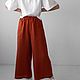Minus 30% Culottes linen terracotta color. Pants. e-fashionspb. My Livemaster. Фото №5